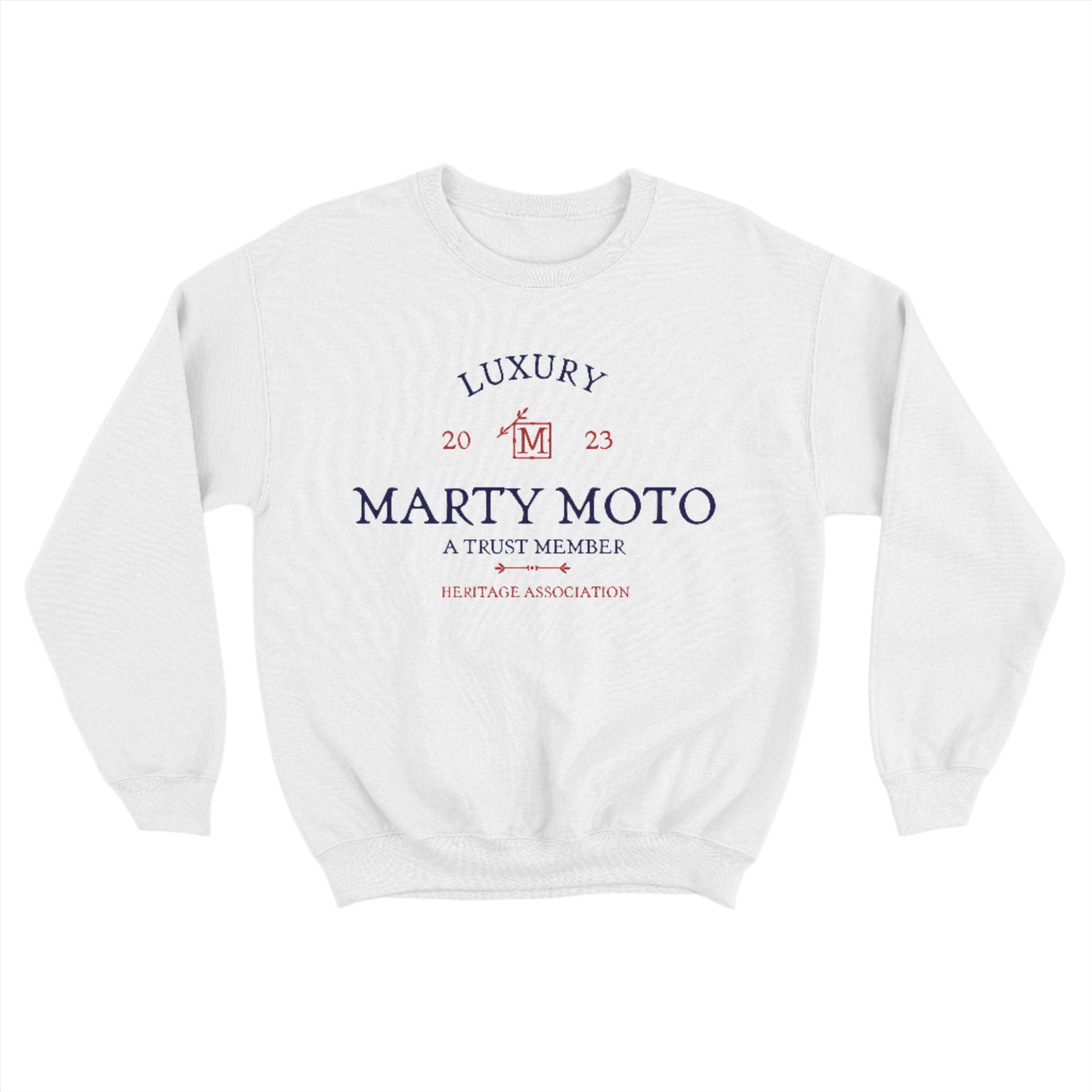 Marty Moto Classic Crewneck Sweater